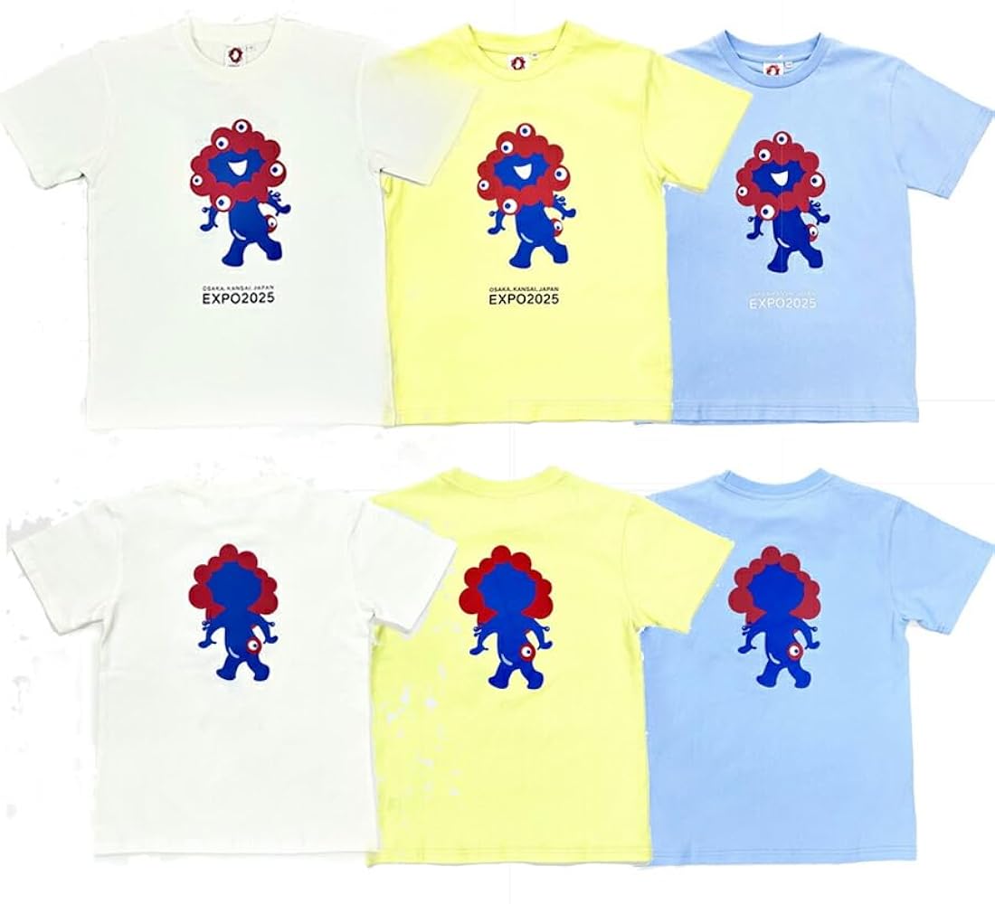 大阪　関西　万博　ミャクミャク　オフィシャル　Tシャツ　キッズ 大阪・関西万博】EXPO2025デザインシステム総柄Tシャツ|C2JABB01